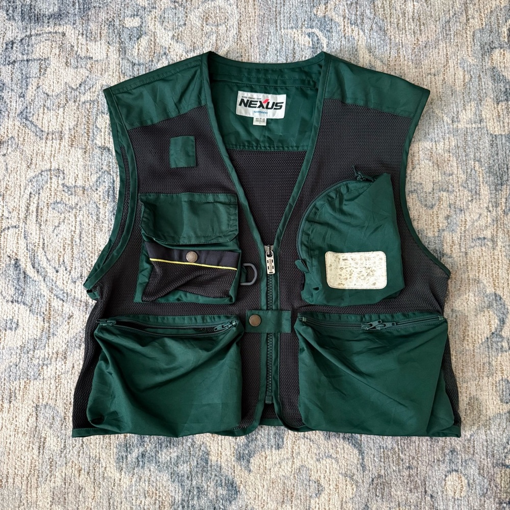 Nexus Shimano Hyper Fishing Gear Japanese Vintage fishing and hunting vest large